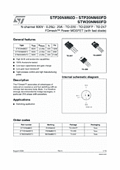 DataSheet STF20NM60D pdf